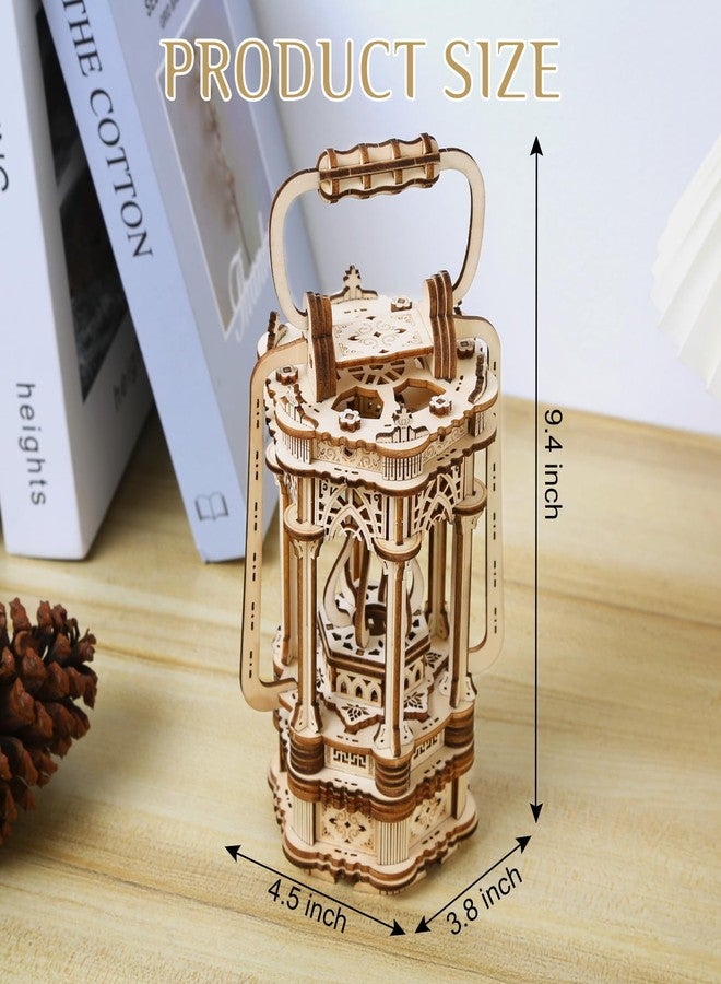 Foyucool 3D Wooden Puzzle for Adults, DIY Lantern Model Kit, Creative Assembly Model Building Kits to Build for Adults and Teens, DIY Assembly Puzzle, Woodcraft Kit for Christmas Day - Image 2